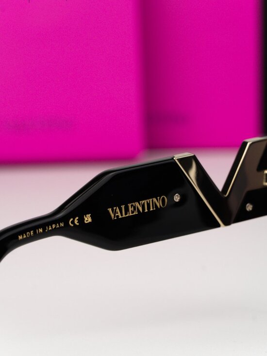 Valentino Women Sunglasses Black Grey Butterfly V-GOLD III VLS-138 A BRAND NEW main image 10